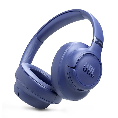 JBL Tune 780NC - Noise Cancelling Headphones - Blue | Hi-Res JBL Pure Bass Sound plus Spatial Sound, Adaptive Noise Cancelling with Smart Ambient - color: Blue