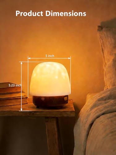Spa-Like Shower Lamp, Bluetooth Speaker Waterproof Lamp, Rechargeable Lumena Lamp with Remote & Touch Control, 16 Colors Ocean Wave Projector Light with White Noise for Shower, Bathroom, Bathtub - color: Wood Grain