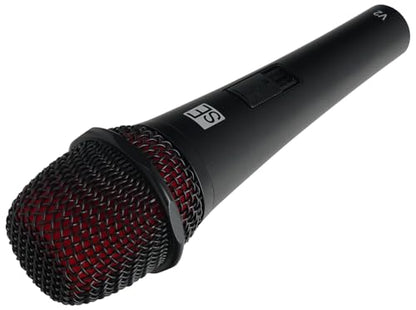 SE Electronics V2 SWITCH XLR Bundle: Dynamic Handheld Vocal Microphone with On/Off Switch, Supercardioid Capsule, WS07 External Windscreen for V Series Mics, Live Performance Speech, 2-items