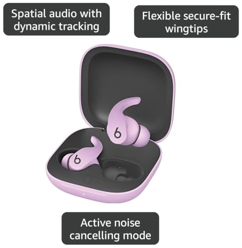 Beats by Dr. Dre Fit Pro True Wireless Noise Cancelling in-Ear Headphones - Purple (Renewed) - color: Stone Purple