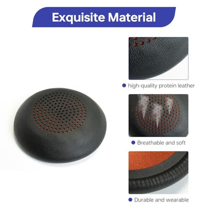 Replacement Ear Pads Cover for Plantronics Voyager Focus 1/2 UC Focus B825, Ear Cushions Cover for Poly Blackwire 5220/C5200/5210/C5210/7225/C7225/Voyager 4210/4220