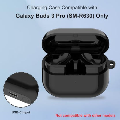Charging Case for Samsung Galaxy Buds3 Pro (SM-R630), Replacement Charger Case Dock Station with USB C Cable for Galaxy Buds3 Pro Earbuds (not for Buds3 SM-R530)