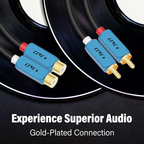 J&D 2 RCA Extension Cable 3 Feet Bundle