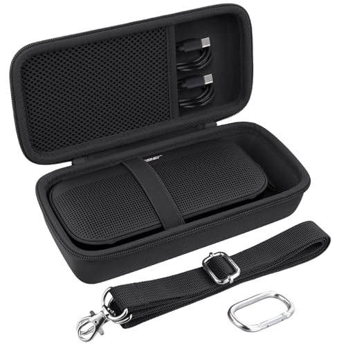 Case for Bose SoundLink Flex 2nd Gen/SoundLink Flex Bluetooth Speaker | Protective Storage Box, Portable Carrying Box, Smooth Zipper, Zippered Closure, Travel-ready, Black Case - color: Black