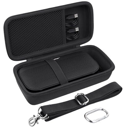 Case for Bose SoundLink Flex 2nd Gen/SoundLink Flex Bluetooth Speaker | Protective Storage Box, Portable Carrying Box, Smooth Zipper, Zippered Closure, Travel-ready, Black Case - color: Black