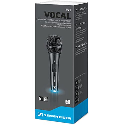 Sennheiser XS 1 Handheld Cardioid Dynamic Vocal Microphone Bundle with Pop Filter and 20" XLR-XLR Cable