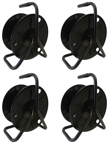 Audio2000'S ADC2716B4 4-Pack Portable Cable Reels/Cord Reels, Capacity of Each Reel: 330 feet of 6mm Cable/Cord
