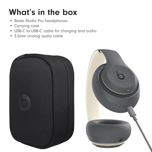 Beats Studio Pro with AppleCare+ for Headphones (2 Years) - Sand Gray - color: Sand Gray, style: With AppleCare+