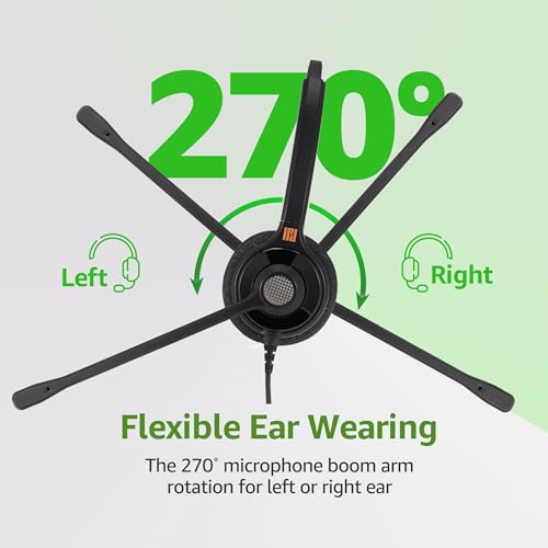 IPD IPH-215 Phone Headset Binaural Wired QD to RJ9 | Compatible with Yealink SIP, Compatible with Grandstream, Compatible with Sangoma - color: 215-DG-FOAM