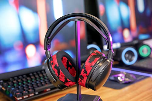 WC Freeze Maxwell Gen 1 - Cooling Gel Earpads for Audeze Maxwell 1 | Made by Wicked Cushions | Elevate Comfort, Durability, Thickness & Sound Isolation for Gaming | Red Camo - color: Red Camo