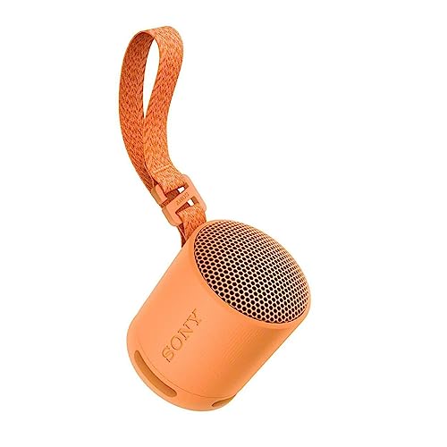 Sony SRS-XB100 Wireless Bluetooth Portable Travel Speaker Bundle (Orange) | Travel case, Strap, (2 items) - color: Orange