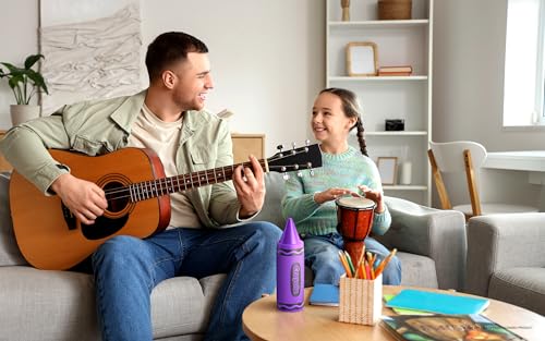 Crayola Kids Crayon Speakers Bluetooth, Portable Bluetooth Speakers | 20W Peak Power HD Sound, Mini Bluetooth Speaker Wireless with TWS Pairing BT 5.3, FM Radio Home/Party/Outdoor/Travel - color: Purple