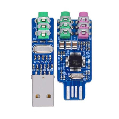 External Sound Card 5pcs 5V Mini PCM2704 CM108 USB Sound Card Power DAC Decoder Board Module for Pi 16 Bits for Windows, Mac,Desktop(CM108) - color: CM108