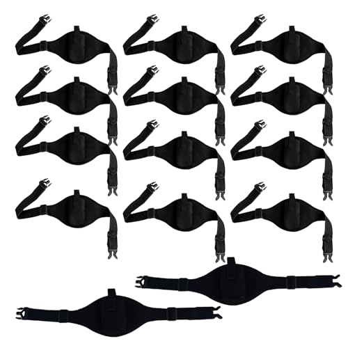 14 Pcs Mic Belt Wireless with Anti Dropping Strap and Sweat Absorbent Belt Neoprene Microphone Holder Waistband Bag for Fitness Instructor Vertical Speaker Theatre