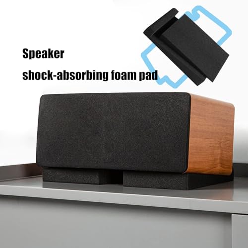 Studio Monitor Isolation Sponge Pad Vibration Dampening Shock Absorbing Base Enhances Bass Response and Safe Placement Sponge Pads