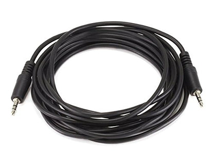 iMBAPrice 12 Feet Professional Quality Nickel Plated 3.5 mm Male/Male Stereo Audio Cable - color: Black (M/M), size: 12 Feet