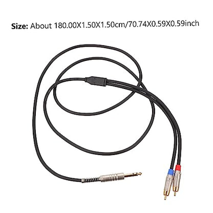 Angoily 1pc Stereo Male to Adapter Cable Audio Equipment Connector for Headphones Speakers and