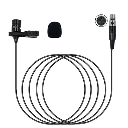 Lavalier Lapel Microphone Compatible with AKG Wireless Transmitter Unidirectional Condenser Mic (Mini XLR 3 Pin TA3F Plug only for AKG) - size: Mini XLR 3 Pin TA3F Plug (AKG)