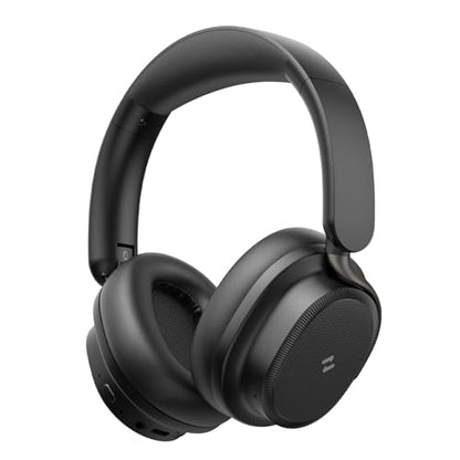 havit 132H Playtime Noise Cancelling Headphones, Over Ear Wireless Bluetooth Headphones with Hybrid ANC, Fast Charge, Dual Device Connection, Foldable Design with Mic for Travel, Work & Office