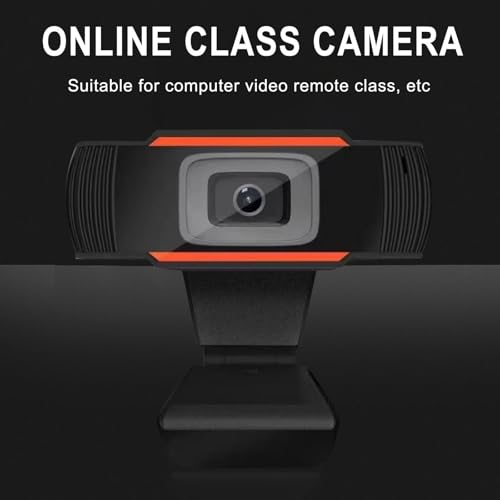 480P HD Webcam for PC with Microphone, Web Camera for Desktop/Laptop/Monitor/Mac, Autofocus USB Computer Camera for Zoom/Skype/Teams/Video Calling/Meeting/Streaming