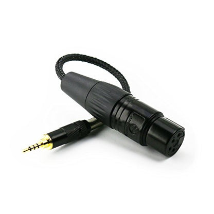 NewFantasia 2.5mm Trrs Balanced Male to 4-pin XLR Balanced Female Headphone Audio Adapter for Astell&Kern AK240 AK320 AK380 for onkyo DP-X1 FIIO X5III XDP-300R