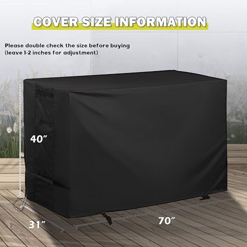 Griddle Cover for Blackstone ProSeries 4-Burner 36" Propane Griddle with Cabinet and Hood 2307, Flat Top Grill Cover for Blackstone Pro 4-Burner 36in Cabinet Grill W/Hood 2154 - size: 70"L x 31"D x 40"H