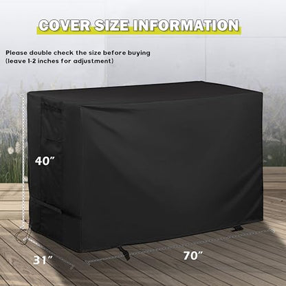Griddle Cover for Blackstone ProSeries 4-Burner 36" Propane Griddle with Cabinet and Hood 2307, Flat Top Grill Cover for Blackstone Pro 4-Burner 36in Cabinet Grill W/Hood 2154 - size: 70"L x 31"D x 40"H