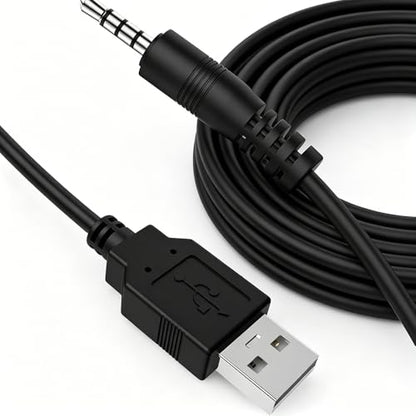 3.5mm USBCharging Audio Cable 3.3FT,AUX Audio Jack toUSB Male Charging CableAdapter,Compatible withHeadphones,Speakers,VoiceRecorders,MP3 Players,and Other Devices with a3.5mm Port