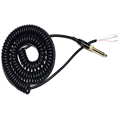Extension Spring Relief Coiled Audio Cable for Sony MDR-7506 7509 MDR-V6 V600 V700 V900 ATH-M50 Headphones