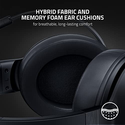 Razer Kraken V3 X Wired USB Gaming Headset: Lightweight Build - Triforce 40mm Drivers - HyperClear Cardioid Mic - 7.1 Surround Sound - Chroma RGB Lighting - Black,(Pack of 8) - color: Black, size: Standard (Pack of 8), style: Kraken V3 X