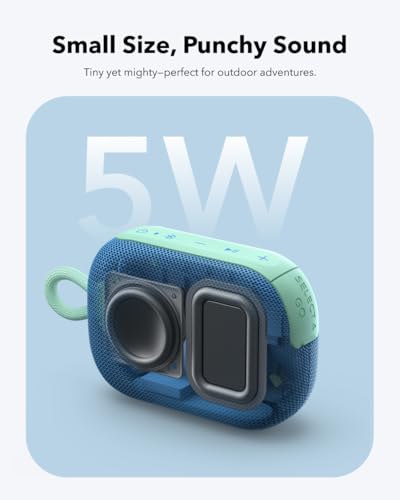 Soundcore Select 4 Go Bluetooth Shower Speaker by Anker, IP67 - color: Blue