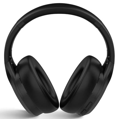 Active Noise Cancelling Headphones, Bluetooth Over Ear, Hi-Fi Stereo,100H Playback Time, High-Resolution Audio, Water Resistant, Deep Bass, Memory Foam Ear Cups, Home, Office, Studio,Travel, Work, Gym - color: Black