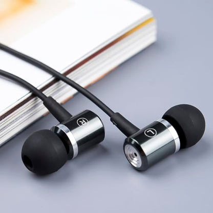 wired Ear buds with Mic Noise Cancellation Dynamic Bass In-ear Headphones | USB C Plug,Call Microphone Noise Cancelling wired Earphone,Sound-Isolating High fidelity USB Type C earbud with DAC audio