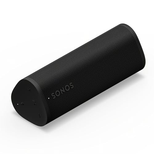 Sonos Roam 2 - 블랙 - 휴대용 방수 블루투스 스피커 - color: 블랙.