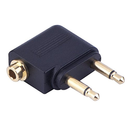 EBOOT 3 Pcs Airplane Headphone Adapter Airline Flight Adapter for Headphone