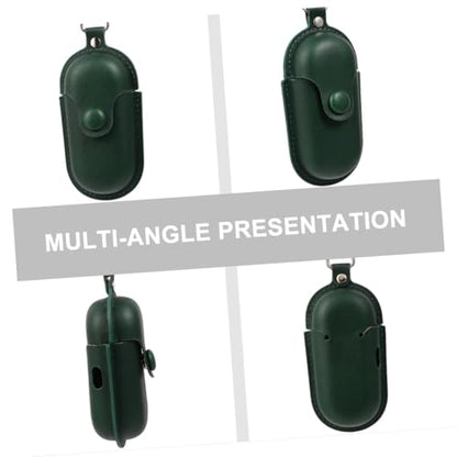 PRETYZOOM Waterproof Earphone Case for 3i Model, Dust-Proof Portable Earphone Holder with Anti-Lost Protection, Dark Green Storage Pouch for Travel and Camping