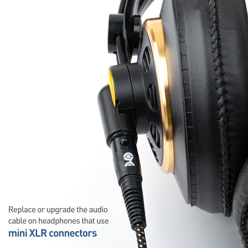 Cable Matters Braided 3.5mm to Mini XLR Headphone Cable, 4ft | Compatible with Beyerdynamic DT 1770/1990 Pro, AKG K240/K371/Q701