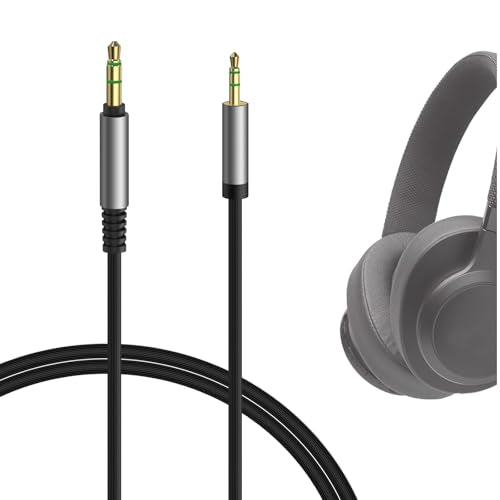 GEEKRIA Audio Cable Compatible with JBL 770NC/760NC, Live 660NC/500BT, Synchros S700/ S500/E50BT Headphones, 2.5mm to 3.5mm Replacement Stereo Cord (4 ft/1.2 m)