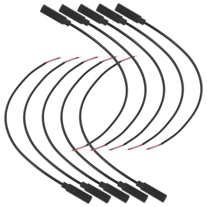 10pcs 3.5mm Female Plug to Bare Wire Audio Cable Coiled Aux Cable for Headphones Earphones Microphone Repair