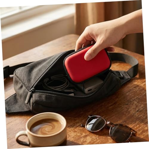 OSALADI Earphone Headphone Bag Storage Bag for Data Cable Small Change Travel Digital Carrying Pouch Digital Carrying case Storage Box Electronics Organizer