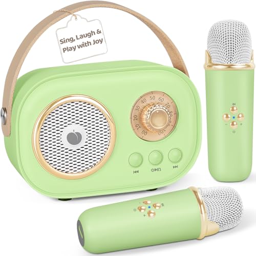 PRUNUS C20 Mini Karaoke Machine,Valentines Day Gifts Her Him Kids Mens - color: C20-Green