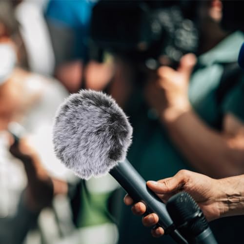 ERINGOGO Microphone Windscreen Cover Windproof Furry Protector for Enhanced Sound Reception Hair Design for Outdoor Filming and Recording Durable and Easy to Install