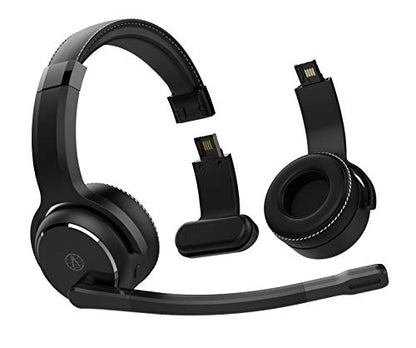 Rand McNally ClearDryve 210 Premium 2-in-1 Wireless Headset for Clear Calls with Noise Cancellation, Long Battery Life, All-Day Comfort, Black - style: On-ear