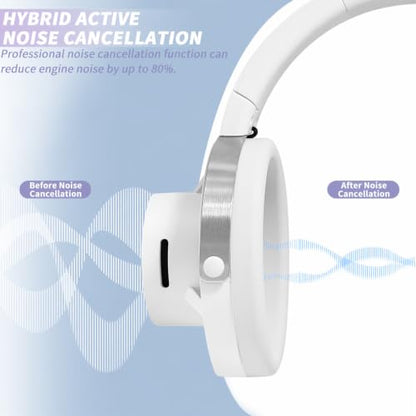 Open-Ear Headphones, 20+ Hour Playtime, Immersive Sound, Wireless Bluetooth Headphones for School, Work, Travel&Daily Use,Grey - color: Grey