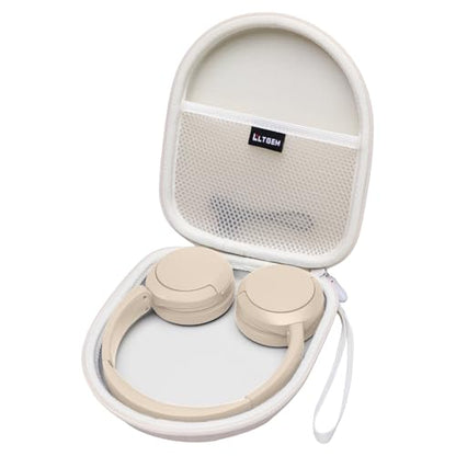 Case for Sony WH-CH520 Wireless Headphones Cappuccino | Hard Carrying Travel Case for Sony WH-CH520 Wireless Headphones - color: Beige