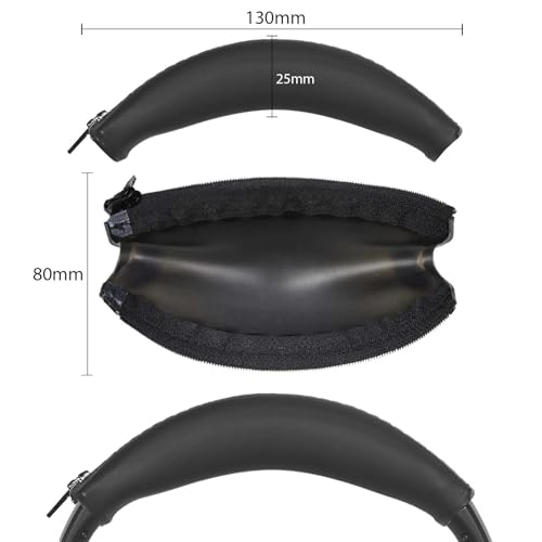 Adhiper Headband Cover for Bose QC45 QC35 QC25 QC15, NC700, AE2 - Black - color: Black