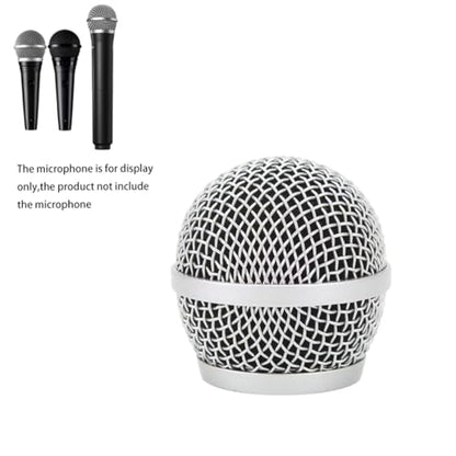 Replacement Ball Head Mesh Microphone Grille for Shure PG48 PG58 PGA48 PGA58 PGX2 BLX288 PG288 PGX24 Microphone - size: Silver Grille