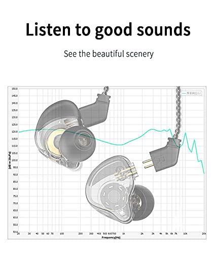 CCZ Melody in Ear Monitor, Dynamic Hybrid Dual Driver in Ear Earphones 1BA+1DD HiFi Wired Headphones Musicians IEM Upgrade Deep Bass Suitable for Bass Vocals Pop Folk ACG (No MIC, Transparent)… | 1BA+1DD HiFi Wired Headphones Musicians IEM Upgrade Deep Ba