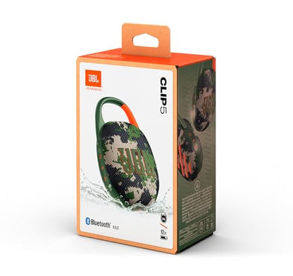 JBL Clip 5 Bluetooth Speaker and divvi! Protective Case - Camo - color: Camo