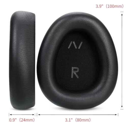 Earpads Replacement for Skullcandy Aviator 900,Memory Foam Cushions, Black | Protein Leather,Breathable, Durable, Sweat-Resistant, Easy to Install